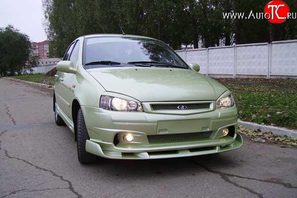 6 199 р. Спойлер переднего бампера Камея-Спорт Лада Калина 1118 седан (2004-2013) (Неокрашенная)  с доставкой в г. Керчь