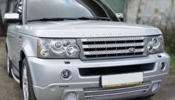 14 949 р. Накладка переднего бампера ARDEN Land Rover Range Rover Sport 1 L320 дорестайлинг (2005-2009) (Накладка без решёток, Неокрашенная)  с доставкой в г. Керчь. Увеличить фотографию 2