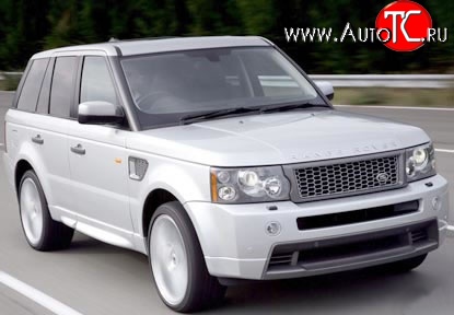 37 699 р. Передний бампер Stormer Land Rover Range Rover Sport 1 L320 дорестайлинг (2005-2009) (Бампер без решёток, Неокрашенный)  с доставкой в г. Керчь
