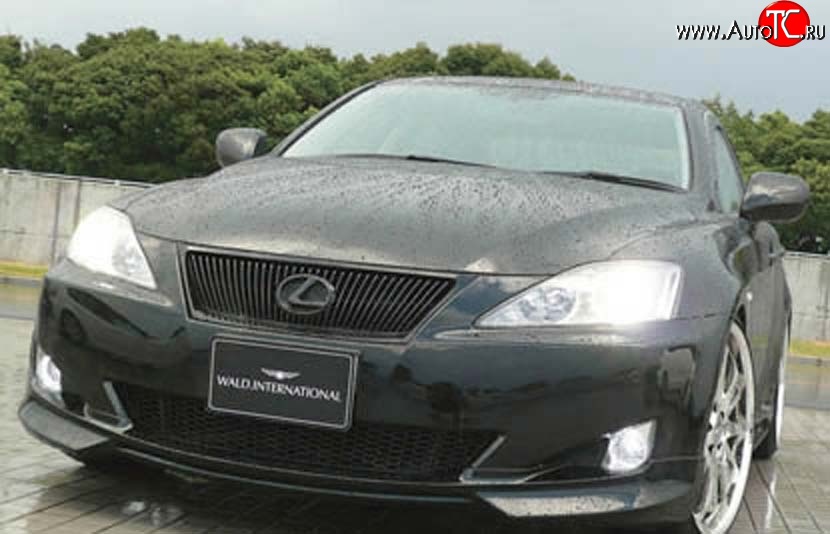 11 399 р. Накладка переднего бампера Wald Lexus IS250 XE20 седан дорестайлинг (2005-2013) (Неокрашенная)  с доставкой в г. Керчь