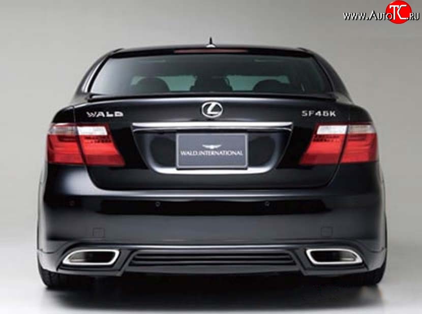 15 699 р. Накладка заднего бампера Wald Lexus LS460 XF40 дорестайлинг (2006-2009) (Неокрашенная)  с доставкой в г. Керчь