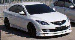6 599 р. Накладка Sport на передний бампер в комплектации Turing Mazda 6 GH дорестайлинг лифтбэк (2007-2010) (Неокрашенная)  с доставкой в г. Керчь. Увеличить фотографию 4