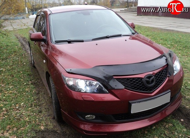 4 999 р. Накладка переднего бампера Sport Mazda 3/Axela BK дорестайлинг, хэтчбэк (2003-2006) (Неокрашенная)  с доставкой в г. Керчь