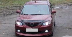 4 999 р. Накладка переднего бампера Sport Mazda 3/Axela BK дорестайлинг, хэтчбэк (2003-2006) (Неокрашенная)  с доставкой в г. Керчь. Увеличить фотографию 2