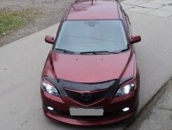 4 999 р. Накладка переднего бампера Sport Mazda 3/Axela BK дорестайлинг, хэтчбэк (2003-2006) (Неокрашенная)  с доставкой в г. Керчь. Увеличить фотографию 3