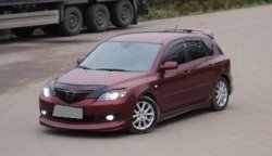 4 999 р. Накладка переднего бампера Sport Mazda 3/Axela BK дорестайлинг, хэтчбэк (2003-2006) (Неокрашенная)  с доставкой в г. Керчь. Увеличить фотографию 4
