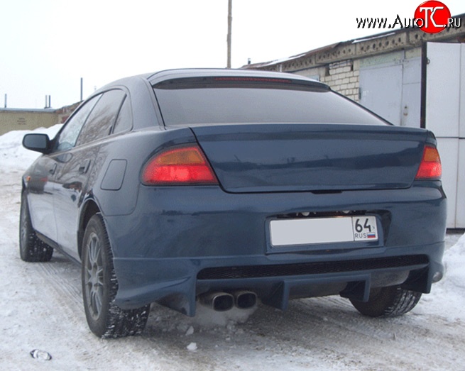 6 899 р. Накладка заднего бампера M-VRS Mazda 323 BA дорестайлинг седан (1994-1996) (Неокрашенная)  с доставкой в г. Керчь