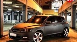 3 149 р. Решётка радиатора Racing Mazda 3/Axela BK дорестайлинг, хэтчбэк (2003-2006) (Неокрашенная)  с доставкой в г. Керчь. Увеличить фотографию 2
