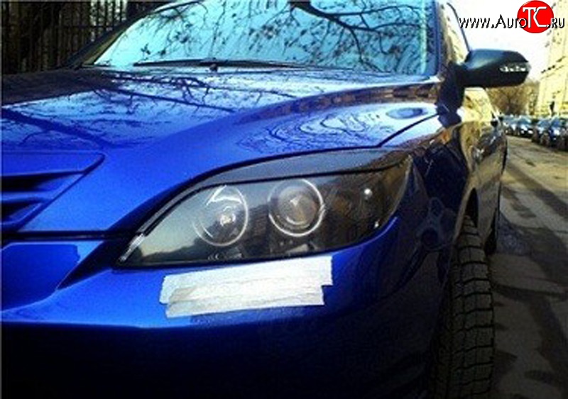 2 699 р. Реснички Sport V2  Mazda 3/Axela  BK (2006-2009) рестайлинг, хэтчбэк (Неокрашенные)  с доставкой в г. Керчь