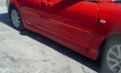 4 099 р. Пороги накладки Sport Mazda 3/Axela BK дорестайлинг, хэтчбэк (2003-2006) (Неокрашенные)  с доставкой в г. Керчь. Увеличить фотографию 2