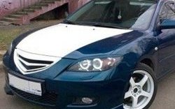 2 309 р. Комплект клыков Sport-V2 на передний бампер автомобиля Mazda 3/Axela BK дорестайлинг седан (2003-2006) (Неокрашенная)  с доставкой в г. Керчь. Увеличить фотографию 6