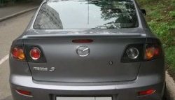 3 099 р. Спойлер Style  Mazda 3/Axela  BK (2003-2006) дорестайлинг седан (Неокрашенный)  с доставкой в г. Керчь. Увеличить фотографию 3