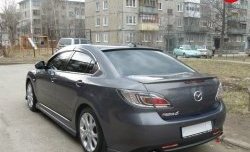 3 499 р. Узкий козырёк на заднее лобовое стекло EX-Style Mazda 6 GH дорестайлинг седан (2007-2010) (Неокрашенный)  с доставкой в г. Керчь. Увеличить фотографию 3