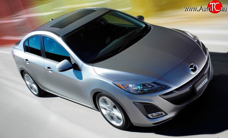 1 099 р. Реснички Sport Mazda 3/Axela BL дорестайлинг, хэтчбэк 5 дв. (2009-2011) (Неокрашенные)  с доставкой в г. Керчь