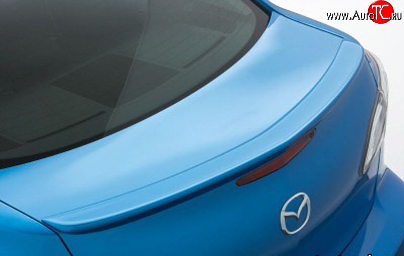 3 399 р. Лип спойлер Sport  Mazda 3/Axela  BL (2009-2013) дорестайлинг седан, рестайлинг седан (Неокрашенный)  с доставкой в г. Керчь