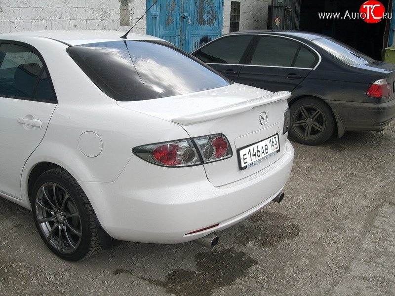 4 899 р. Спойлер GTI со стоп-сигналом Mazda 6 GG седан дорестайлинг (2002-2005) (Неокрашенный)  с доставкой в г. Керчь