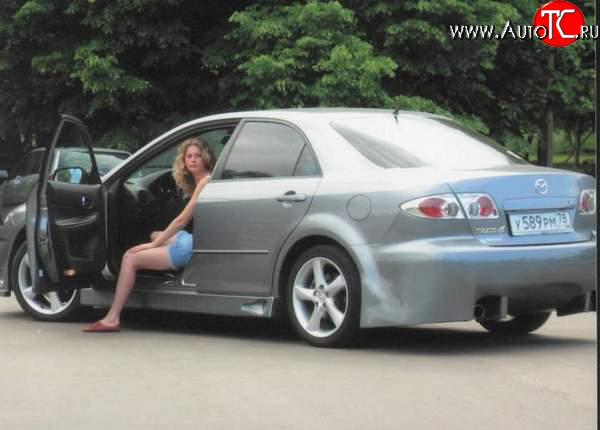 8 249 р. Задний бампер Mazda 6 GG седан дорестайлинг (2002-2005)  с доставкой в г. Керчь