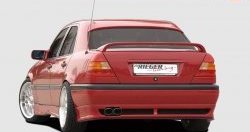 4 049 р. Накладка заднего бампера Rieger Mercedes-Benz C-Class W202 дорестайлинг седан (1993-1997)  с доставкой в г. Керчь. Увеличить фотографию 4