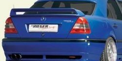 4 049 р. Накладка заднего бампера Rieger Mercedes-Benz C-Class W202 дорестайлинг седан (1993-1997)  с доставкой в г. Керчь. Увеличить фотографию 5