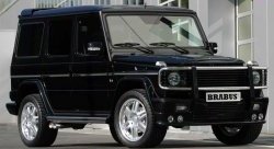 4 299 р. Накладка переднего бампера Brabus Mercedes-Benz G class W463 5 дв. дорестайлинг (1989-1994) (Неокрашенная)  с доставкой в г. Керчь. Увеличить фотографию 2