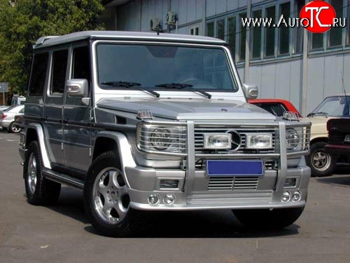 15 699 р. Накладка переднего бампера AMG Mercedes-Benz G class W463 5 дв. дорестайлинг (1989-1994) (Неокрашенная)  с доставкой в г. Керчь