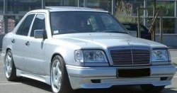 6 799 р. Пороги накладки GT Dynamics Mercedes-Benz E-Class W124 седан дорестайлинг (1984-1993) (Неокрашенные)  с доставкой в г. Керчь. Увеличить фотографию 5