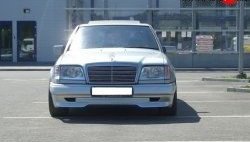 4 299 р. Накладка переднего бампера GT Dynamics Mercedes-Benz E-Class S124 универсал рестайлинг (1993-1996) (Неокрашенная)  с доставкой в г. Керчь. Увеличить фотографию 2
