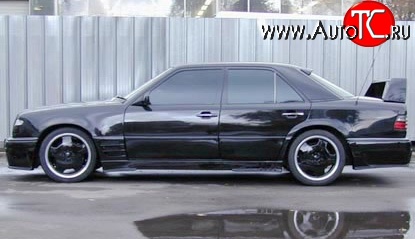 5 949 р. Пороги накладки Storm Mercedes-Benz E-Class W124 седан дорестайлинг (1984-1993) (Неокрашенные)  с доставкой в г. Керчь