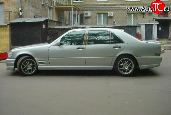 12 599 р. Пороги накладки LORINSER Mercedes-Benz S class W140 Седан (1991-1998) (Неокрашенные)  с доставкой в г. Керчь