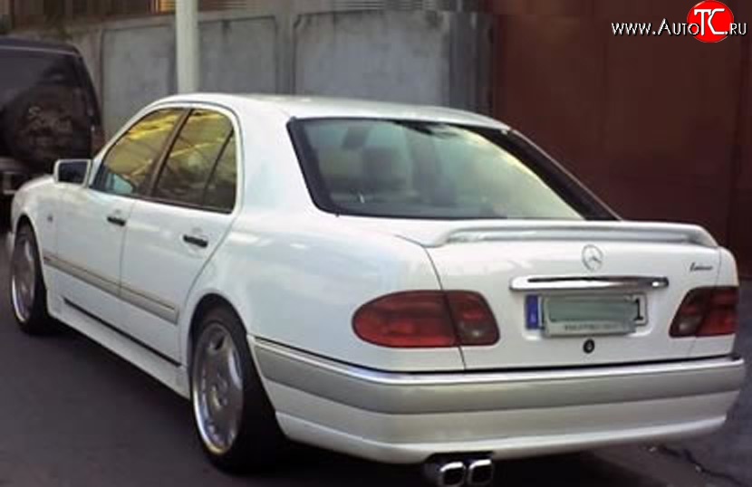 3 799 р. Накладка заднего бампера LORINZER Style Mercedes-Benz E-Class W210 дорестайлинг седан (1996-1999) (Неокрашенная)  с доставкой в г. Керчь