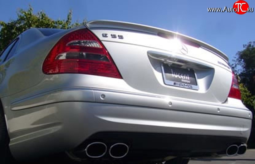 5 099 р. Лип спойлер AMG Mercedes-Benz E-Class W211 дорестайлинг седан (2002-2006) (Неокрашенный)  с доставкой в г. Керчь