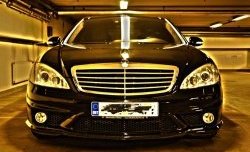 8 649 р. Передний бампер AMG Mercedes-Benz S class W221 (2006-2013) (Неокрашенный)  с доставкой в г. Керчь. Увеличить фотографию 2