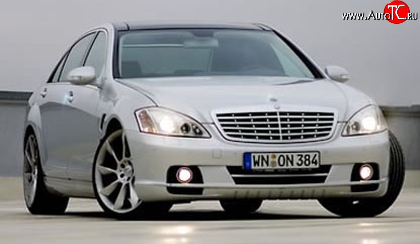 16 049 р. Передний бампер LORINSER Mercedes-Benz S class W221 (2006-2013) (Неокрашенный)  с доставкой в г. Керчь