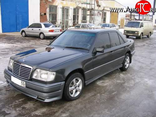 2 049 р. Накладка на передний бампер Mercedes-Benz E-Class S124 универсал рестайлинг (1993-1996)  с доставкой в г. Керчь