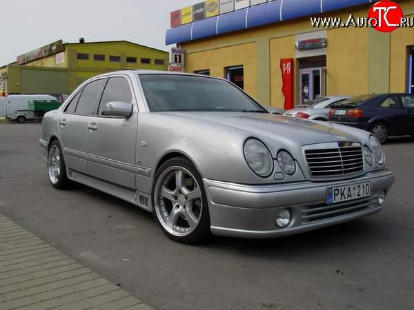 8 149 р. Передний бампер Lorinzer Mercedes-Benz E-Class W210 дорестайлинг седан (1996-1999) (Дорестайлинг, Неокрашенный)  с доставкой в г. Керчь