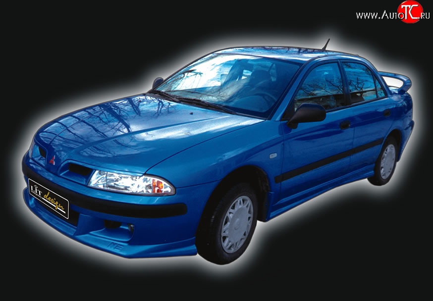 4 149 р. Накладка переднего бампера GT Dynamics Mitsubishi Carisma (1999-2004) (Неокрашенная)  с доставкой в г. Керчь
