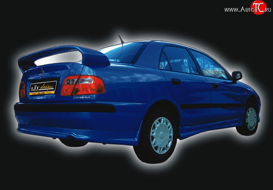 4 149 р. Накладка заднего бампера GT Dynamics (седан или хэтчбек) Mitsubishi Carisma (1996-1999) (Неокрашенная)  с доставкой в г. Керчь