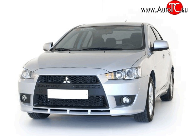 22 899 р. Передний бампер Standart Plus Mitsubishi Lancer 10 CY хэтчбэк дорестайлинг (2007-2010) (Неокрашенный)  с доставкой в г. Керчь
