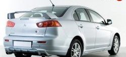 3 599 р. Накладка заднего бампера Elegance Mitsubishi Lancer 10 CY седан дорестайлинг (2007-2010) (Неокрашенная)  с доставкой в г. Керчь. Увеличить фотографию 2