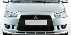 3 599 р. Накладка переднего бампера Elegance Mitsubishi Lancer 10 CY седан рестайлинг (2011-2017) (Неокрашенная)  с доставкой в г. Керчь. Увеличить фотографию 3