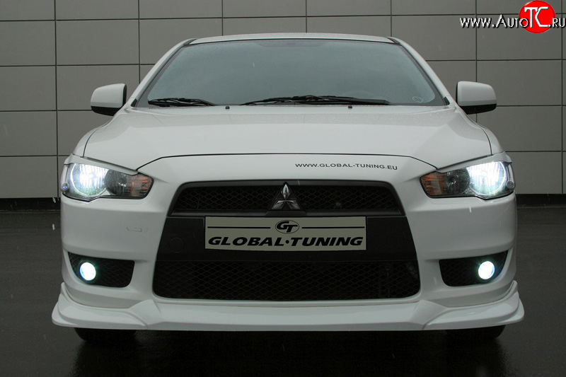 699 р. Реснички Mitsubishi Global-Tuning Mitsubishi Lancer 10 CY хэтчбэк дорестайлинг (2007-2010) (Неокрашенные)  с доставкой в г. Керчь