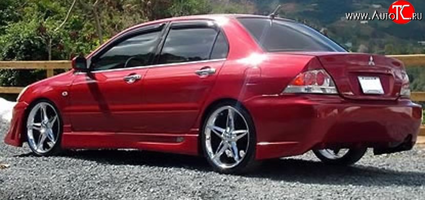 5 899 р. Пороги накладки Accolade на Mitsubishi Lancer 9 CS седан 2-ой рестайлинг (2005-2009) (Неокрашенные)  с доставкой в г. Керчь