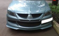 6 399 р. Накладка переднего бампера Evo Mitsubishi Lancer 9 CS универсал 1-ый рестайлинг (2003-2005) (Неокрашенная)  с доставкой в г. Керчь. Увеличить фотографию 2