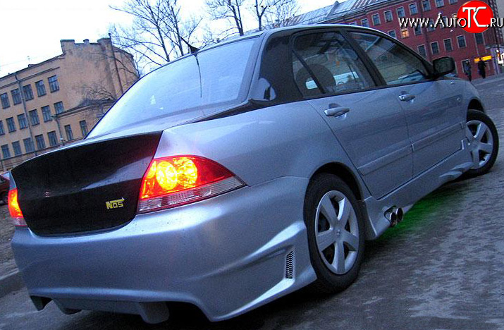 7 549 р. Задний бампер OS Mitsubishi Lancer 9 CS седан 2-ой рестайлинг (2005-2009)  с доставкой в г. Керчь