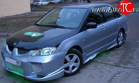 6 699 р. Передний бампер OS Mitsubishi Lancer 9 CS седан 2-ой рестайлинг (2005-2009)  с доставкой в г. Керчь