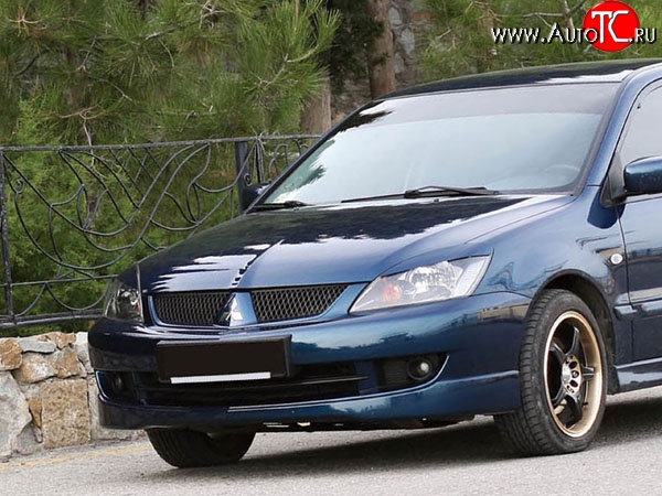 5 749 р. Накладка переднего бампера Sport 2.0  Mitsubishi Lancer  9 CS (2005-2009) седан 2-ой рестайлинг, универсал 2-ой рестайлинг (Неокрашенная)  с доставкой в г. Керчь