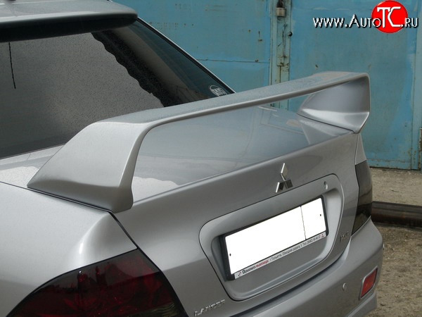 8 299 р. Спойлер в стиле Evo var №2 (средний) Mitsubishi Lancer 9 CS седан 1-ый рестайлинг (2003-2005) (Неокрашенный)  с доставкой в г. Керчь