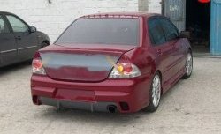 14 299 р. Задний бампер Evo  Mitsubishi Lancer  9 CS (2003-2009) седан 1-ый рестайлинг, седан 2-ой рестайлинг (Неокрашенный)  с доставкой в г. Керчь. Увеличить фотографию 2