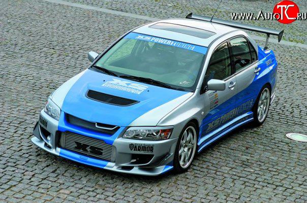 7 549 р. Пороги накладки XS на Mitsubishi Lancer Evolution 8 CT9A седан (2003-2005)  с доставкой в г. Керчь
