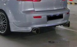 5 299 р. Накладка Zodiak V2 на задний бампер  Mitsubishi Lancer  10 CY (2007-2017) седан дорестайлинг, седан рестайлинг (Неокрашенная)  с доставкой в г. Керчь. Увеличить фотографию 2